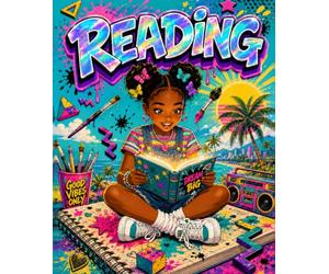 Why Not Make Reading Fun?: Wide Ruled Notebook for School | Colorful Pop Art Cover | 7.5 x 9.25 in, 110 Pages