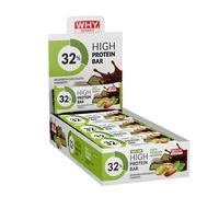 WHY SPORT 32% HIGH PROTEIN BAR- Barrette Proteiche Ricoperte e Ripiene - Barretta Proteica Senza Glutine - Snack Proteico - Box 24 Barrette da 50 gr (Pistacchio)