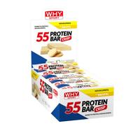 WHY SPORT 55 PROTEIN BAR - Barrette Proteiche con Vitamina C - Vitamina B6 - Creatina Monoidrata Creapure - Glutammina - Snack Proteici - Gusto Biscotto - 55 gr - 30 Pezzi