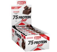 WHY SPORT 75 PROTEIN BAR - Barrette Proteiche con Proteine Concentrate - Snack Proteici Gusto Cacao - Box da 24 Barrette - 75 gr