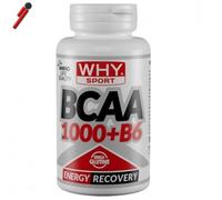 WHY Sport, Bcaa 1000 + B6, 100 cpr Aminoacidi ramificati BCAA 2:1:1