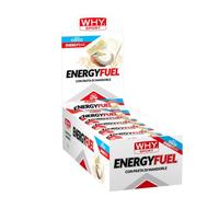 WHY SPORT ENERGY FUEL - Barrette Energetiche con Pasta di Mandorle - Energy Bar Gusto Cocco - Box da 28 Barrette - 30 gr
