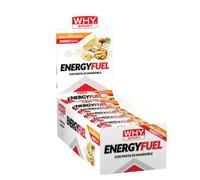 WHY SPORT ENERGY FUEL - Barrette Energetiche con Pasta di Mandorle - Energy Bar Gusto Noci e Nocciole - Box da 28 Barrette - 30 gr