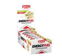 WHY SPORT ENERGY FUEL - Barrette Energetiche con Pasta di Mandorle - Energy Bar Gusto Pistacchio - Box da 28 Barrette - 30 gr