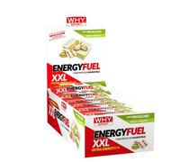 WHY SPORT ENERGY FUEL XXL - Barrette Energetiche con Pasta di Mandorle - Energy Bar Gusto Pistacchio - Box da 24 Barrette - 50 gr