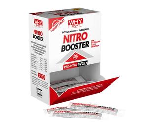 WHY SPORT NITRO BOOSTER - Integratore Alimentare a Base Citrullina e Arginina - Gusto Frutti di Bosco - Box da 60 Stick - 10 ml