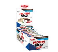 WHY SPORT PROTEIN BREAK - Barrette Proteiche con Vitamina C - Vitamina B6 - Creatina e Glutammina - Snack Proteici - Gusto Cioccolato Fondente e Cocco - 30 gr - 30 Pezzi