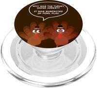 Why Was The Turkey Under Arrest? Funny Thanksgiving Dad Joke PopSockets PopGrip per MagSafe