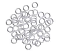 Whychstore Anelli per tende a pacchetto in plastica trasparente, diametro esterno 14 mm, guide per tende verticali, parti trasparenti per tende (confezione da 20/50/100 pezzi)