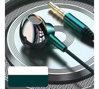 Whychstore Auricolari cablati di diversa compatibilità che offrono un suono migliorato, ideali per gli amanti della musica (3,5 verde)