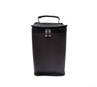 Whychstore Borsa portaoggetti per attrezzature da campeggio all'aperto, contiene 4 bombolette di gas e altro, perfetta per organizzare i tuoi oggetti essenziali da campeggio, Nero , L