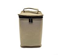 Whychstore Borsa portaoggetti per attrezzature da campeggio all'aperto, contiene 4 bombolette di gas e altro, perfetta per organizzare i tuoi oggetti essenziali da campeggio, cachi, S