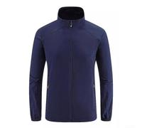 Whychstore Camicia da lavoro a maniche lunghe da uomo in seta ghiacciata sottile strato base per corsa e ufficio ad asciugatura rapida grigio M-2XL