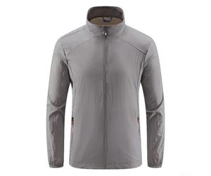 Whychstore Camicia da lavoro a maniche lunghe da uomo in seta ghiacciata sottile strato base per corsa e ufficio ad asciugatura rapida grigio M-2XL