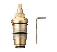 Whychstore Cartuccia termostatica universale, valvola doccia in ottone con controllo della temperatura di precisione in rame per vari dispositivi per barra doccia