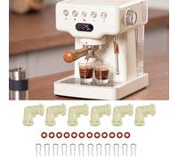 Whychstore Connettore per linea dell'acqua a forma di L, con anelli in silicone per Dr.Coffee e Kalerm, confezione da 6 pezzi di ricambio