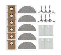 Whychstore Kit di ricambio per robot aspirapolvere Cecotec Conga 7490 Home X-Treme Genesis, con spazzola laterale, filtro, panno mocio e sacchetto per la polvere, facile da installare