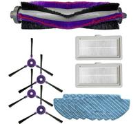 Whychstore Kit di ricambio rullo principale, spazzole laterali e panni mocio per aspirapolvere robot Samsung VR5000RM, rullo, 4 panni e 8 spazzole