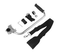 Whychstore Manico in alluminio per decespugliatore, impugnatura ergonomica per tosaerba con tracolla regolabile, accessorio per ridurre il mal di schiena