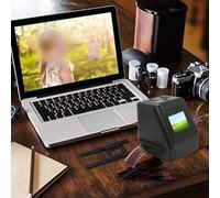 Whychstore Mini scanner digitale per pellicola e diapositive, converte 35 mm, 135, 110, 126, Super 8 film/diapositive/negativi in foto digitali JPG, nero