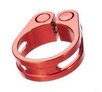 Whychstore Morsetti per sella bici 31,8 mm, morsetti per reggisella, clip per sella, diametro interno del morsetto del tubo del sellino 31,8 mm (rosso)