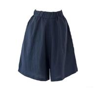 Whychstore Pantaloncini da palestra da donna, a vita alta, con tasche, gamba larga, per sport, yoga, allenamento, controllo della pancia, L-3XL