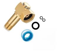 Whychstore Parti di ricambio per avvolgitubo in ottone, connettore per tubo da giardino, raccordo in ottone per irrigazione e lavaggio auto, kit di riparazione avvolgitubo con rondelle