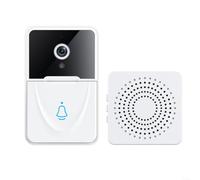 Whychstore per Smart per videocitofono Wireless 1080P Camera con rilevamento del movimento audio bidirezionale per la sicurezza domestica Bianco