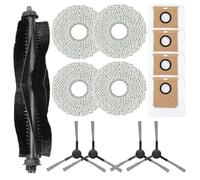 Whychstore Pezzi di ricambio per Karcher RCV 5 Plus, kit spazzola laterale principale e panno mocio, set con 4 sacchetti