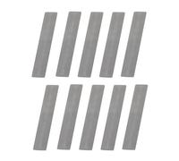 Whychstore Piastra valvola per compressore d'aria, distanziatore in acciaio al manganese per valvola compressore a pistone, 10 pezzi di schegge d'argento (11 x 57 mm/10 x 46 mm)