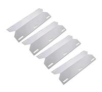 Whychstore Piastre di protezione termica in acciaio inox, kit di ricambio da 4 pezzi compatibile con Nexgrill e Kirkland Gas Grill modelli 720-0061/720-0586A, 17 3/4 x 6 3/8 pollici Heat Tent Flame