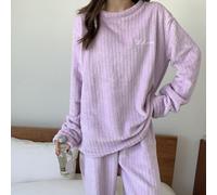 Whychstore Pigiama da donna in cotone traspirante, a maniche corte, con pantaloni corti, per la casa, per rilassarsi, taglie S-XXL