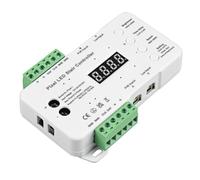 Whychstore Pixel - Controller per luci scale, kit sensore di movimento PIR dimmerabile con sensore di luce diurna per striscia LED WS2811 WS2818, 512 pixel max DC12-24V