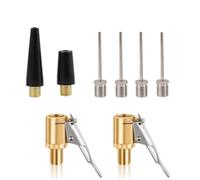 Whychstore Set di 8 adattatori per valvole, compatibili con Bosch EasyPump per pneumatici auto, biciclette, palloni, materassi ad aria, kit di gonfiaggio portatile in metallo