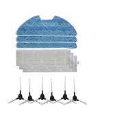 Whychstore Spazzola laterale, filtro e panno di ricambio per aspirapolvere Ppur Eziclean Connect, 6 spazzole laterali + 3 filtri + 3 panni lavabili