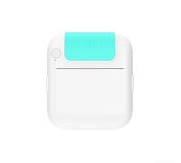 Whychstore Stampante portatile wireless ideale per foto, etichette e testi istantanei con supporto (blu)