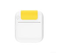 Whychstore Stampante portatile wireless ideale per foto, etichette e testi istantanei con supporto (giallo)