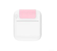 Whychstore Stampante portatile wireless ideale per foto, etichette e testi istantanei con supporto (rosa)