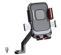 Whychstore Supporto per telefono impermeabile per moto, stabile, a sei artigli, con meccanismo di sgancio rapido, per tutti i telefoni (D)