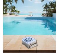 Whychstore Timer meccanico dell'acqua, timer di ricarica giornaliero, interruttore di controllo intelligente, TH-195 AC110-240V, bianco