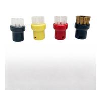 Whychstore Ugelli in nylon e ottone per pulitori a vapore, compatibili con modelli SC1/SC2/SC3/SC4/SC5/CTK10 & BE6002/K-Series/DE4002, confezione da 2 con spazzole codificate a colori (nero/giallo