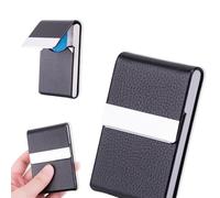 WHYCNJL 1 Pezzo Porta biglietti da Visita, in Pelle PU. Porta Biglietti da Credito in Acciaio Inox con Fibbia Magnetica per Business ID Assicurazioni Uomini e Donne