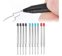 WHYCNJL 10 Pezzi Ricariche per Penna a Sfera, Refill Compatibili con Parker Ricarica Penna Punta Fine 1 mm Ricarica Penna Ricariche Inchiostro per Penne a Sfera Ricariche Sostituibili
