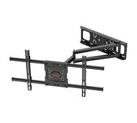 WHYFONE - Supporto da parete per TV a braccio lungo con estensione da 65 cm, supporto per TV Full Motion girevole e inclinabile, supporto a parete per TV da 90 gradi, adatto per TV da 32 a 70 pollici