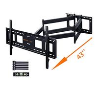 WHYFONE Supporto Parete TV con Braccio Articolato Extra Lungo da 1080mm | Staffa TV con Movimento Inclinabile ed Estendibile per Piatti e Curvi da 50 a 100 Pollici, fino a 75kg, VESA 800x600mm