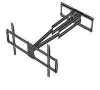 WHYFONE Supporto TV Parete da LED LCD 60 a 120 Pollici,Heavy-Duty XXL Staffa TV con Movimento Inclinabile ed Estendibile,Braccio TVs con Doppio Braccio Articolato Ultra Resistente 100kg VESA 900x600mm