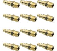 WHYHKJ 12PCS Compressore D'aria Maschio Linker Filettatura NPT1/4 Diametro 13mm Strumento Aria Femmina Puntale Accoppiatore Aria Per Tubo Aria Industriale Adattatore Rapido Strumento Ad Aria Strumento