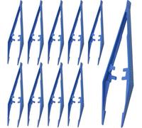 WHYHKJ 35 pinzette usa e getta in plastica blu, lunghezza 13 cm, kit di pronto soccorso per rimuovere frammenti di vetro, zecche, perline, piccoli oggetti