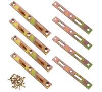 WHYHKJ 4 set di staffe di montaggio nascoste a linguetta e scanalatura per telai del letto hardware di rinforzo per mobili in legno 3087 127 mm acciaio zincato resistente e rivestito di colore