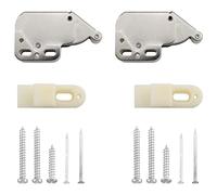 WHYHKJ Set di 2 mini punte caricate a molla, chiusura a scatto per aprire il blocco a molla autobloccante a molla, chiusura a cerniera per armadietti, porte per mobili